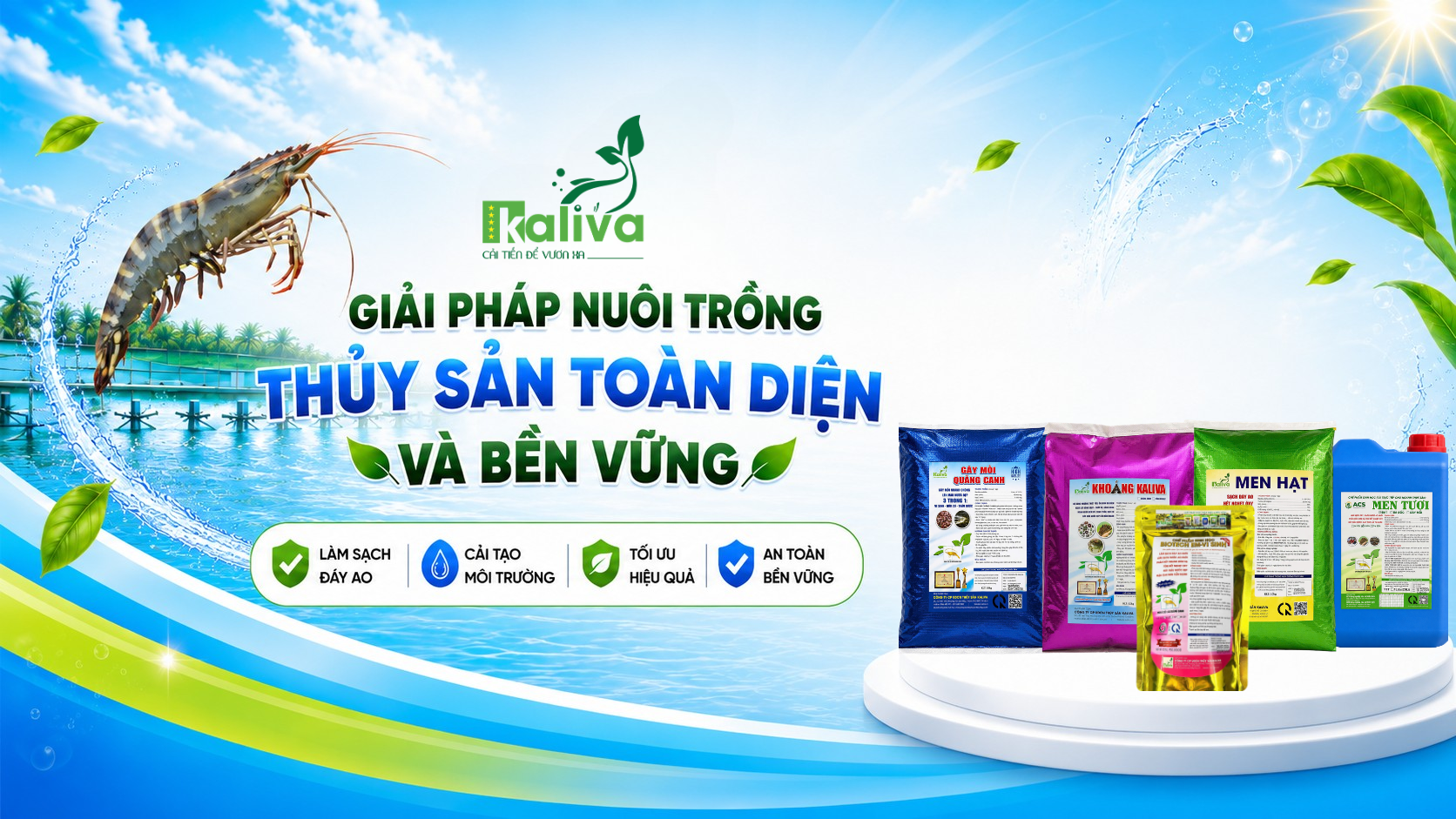 BioTech EM và Vi sinh thủy sản Kaliva