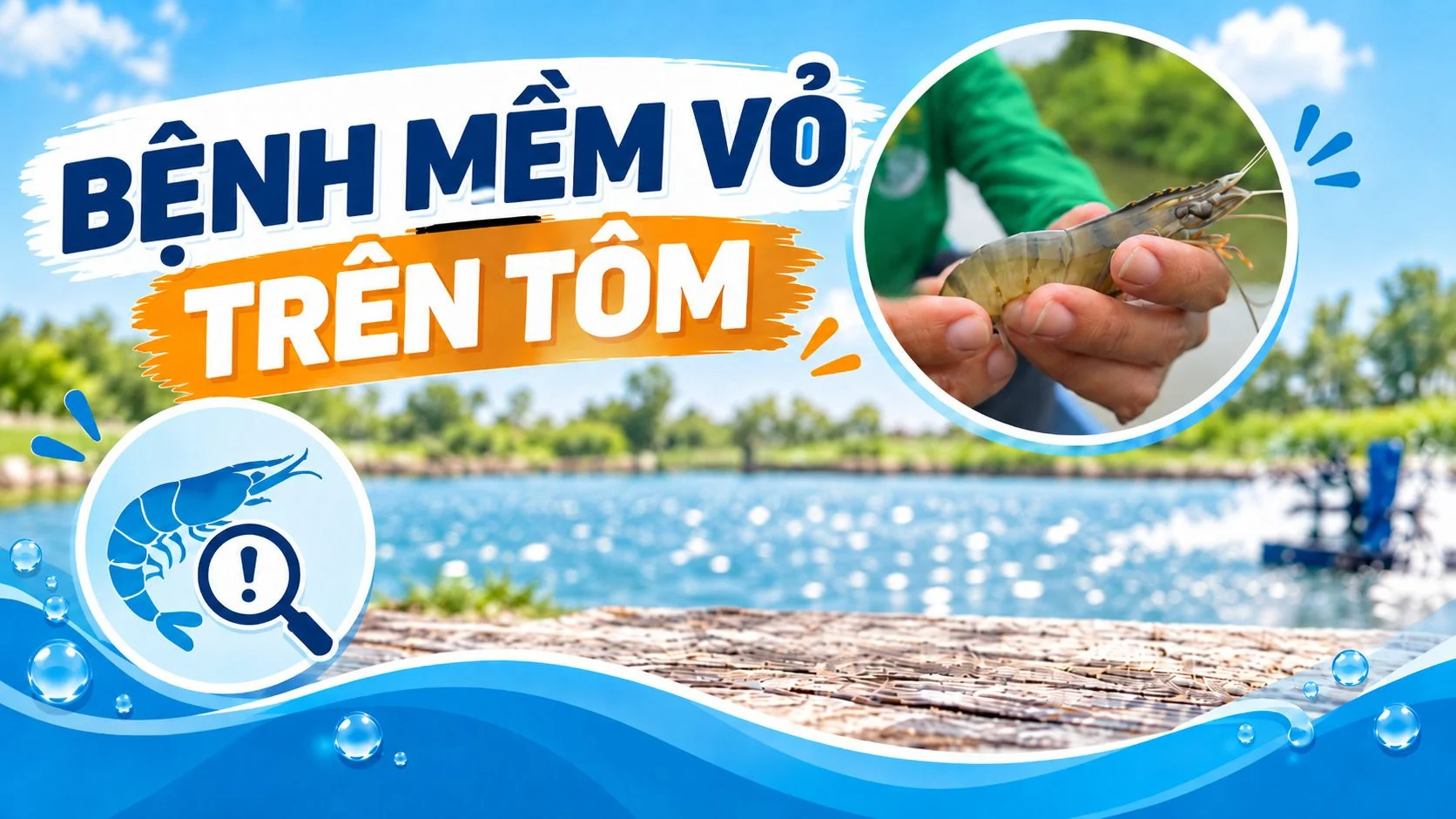 Bệnh mềm vỏ trên tôm: Nguyên nhân thiếu khoáng và phác đồ ổn định kiềm